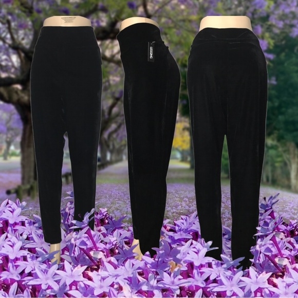 *New* Lily Morgan Black Terciopelo Straight Elegant Pants Size 1X - Picture 5 of 16